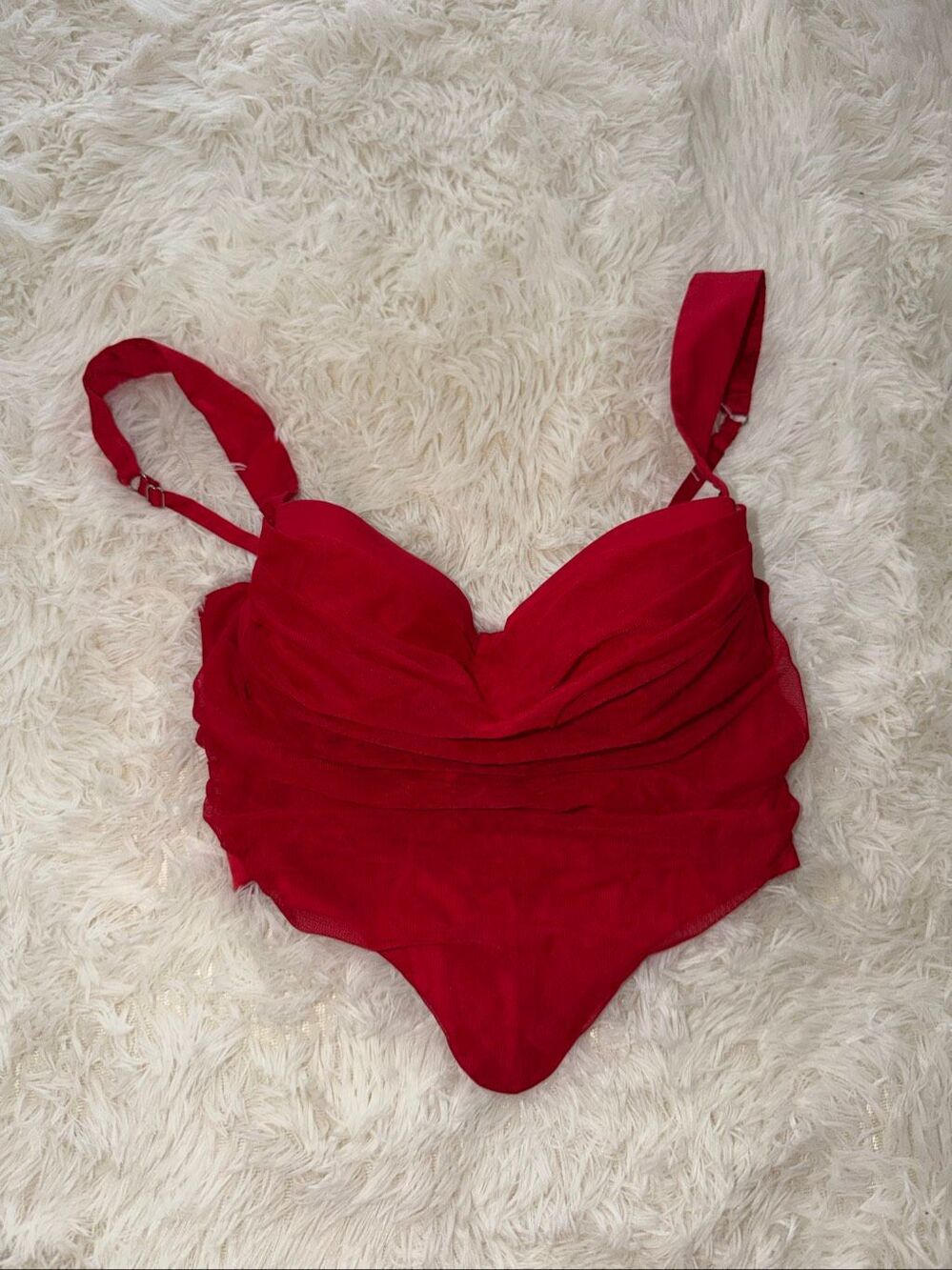 Oh Polly size 0 red corset top